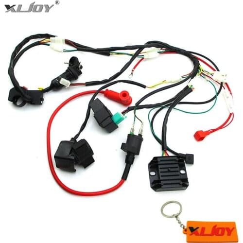 Wiring Loom Harness Key Switch Ignition CDI Kit For zongshen 190cc 2 valve oil cooled electric start engine Pit Dirt Bikes