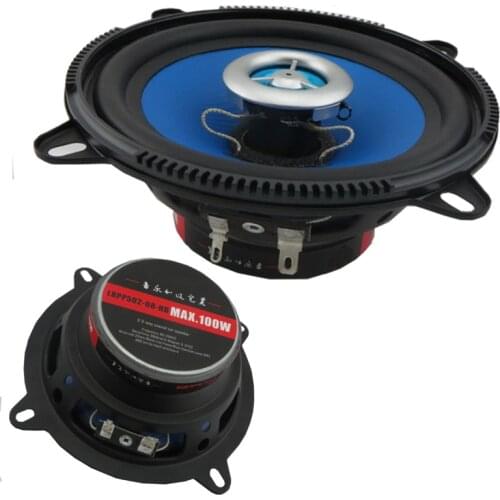 5" 2-way Two Coaxial Car car stereo 5 Inch Audio Speakers Speaker Blue 100 Watts 2pcs coaxial speaker High quality