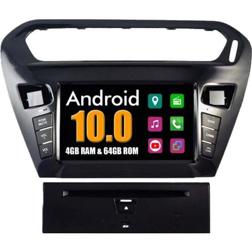 RoverOne Car Multimedia Player For Peugeot 301 For Citroen Elysee Android 10.0 Octa Core Radio DVD GPS Navigation Head Unit