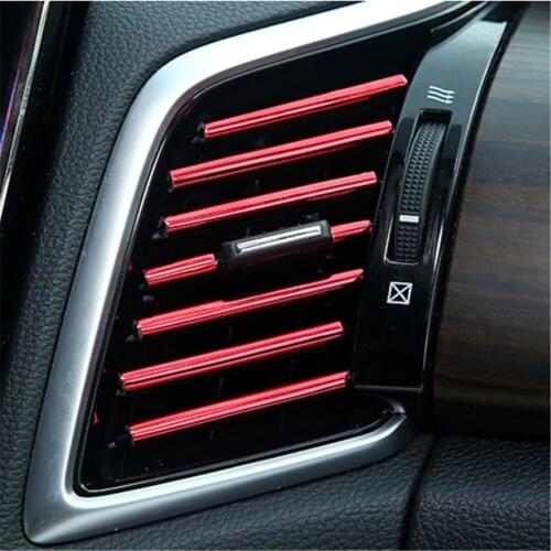 Car Air outlet Decoration Bar Auto Air Vent Mouldings Trim Car Styling Trim Strips Decoration Lines Car Interior Accessories