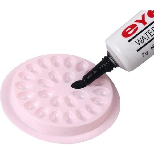 50/100pcs/Set Eyelashes Extension Large Capacity Pallet Flower Shape Makeup Tool,Convenient Durable Gasket Eyelashes Glue Holder