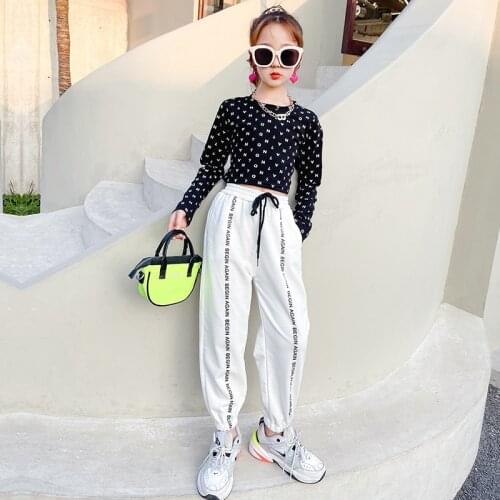 Kids Girls Clothes Suit Long Sleeve Spring Autumn Korean Little Girl Two Piece Tracksuit for Girls Fashion Teenage Kids Outfits