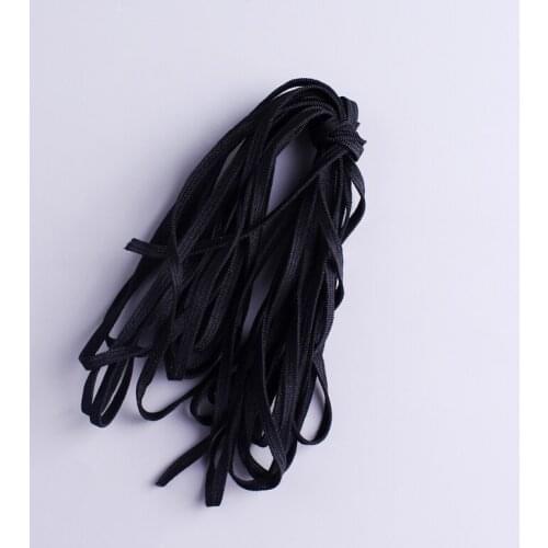 White and Black Elastic Bands 5 Yards 3/6 mm Polyester Elastic Bands for Clothes Garment Sewing Accessories