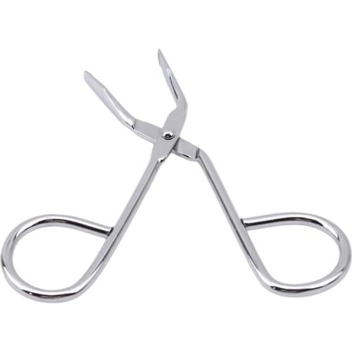 High Quality Stainless Steel Eyebrow Removal Tool Make Up Scissors Shaped Eyebrow Clip Tweezers Clamp Clipper Beauty Tool 1PC