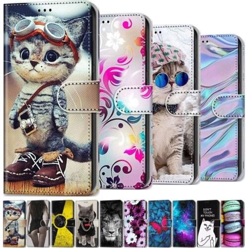 Cat Lion Male Lady Phone Wallet For Cases Samsung Galaxy J120 J310 J510 J710 J2 Core Pro J4 J6 Prime 2018 G530 S20Fe Cover P08F