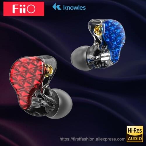FiiO FA7 hifi earphone Metal Case Knowles Detachable Cable MMCX Design Quad Driver Hybrid Earphone 3.5mm plug