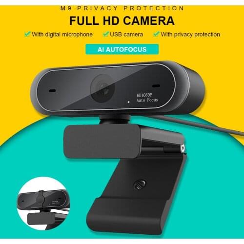 1080P HD Mini Computer With Dual Microphones Webcam Anti-peeping Rotatable Adjustable Camera For Live Broadcast Video Conference