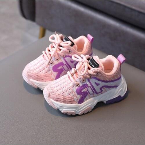 Fashion Kids Casual Shoes Outdoor Breathable Lightweight Boys Footwear Quality Comfortable Anti-skid Children Sneakers