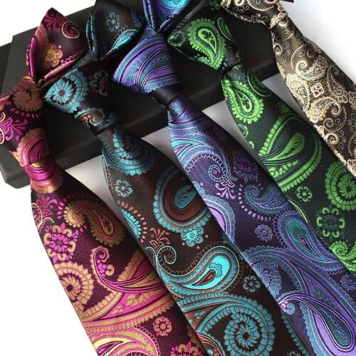 Men ties WIth different style of Polyester Cashews for Mens Tie for Wedding Event Festival