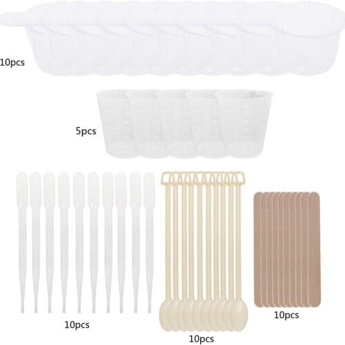 DIY Epoxy Resin Molds Jewelry Making Tool Kit With Stirrers Droppers Spoons Cups