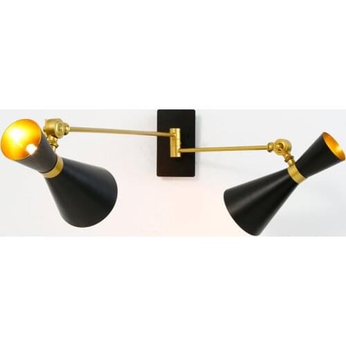 Black white Wall Lamps Modern Style bedroom restautant Light