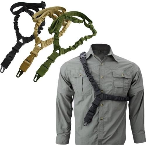Top Level 1000D Single Bungee Gun Sling With Side Release Buckle Strap Army Riflle Sling For Airsoft M4 Hunting