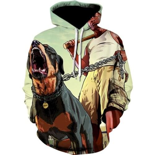 Hot game GTA 5 Grand Theft Auto 3D Printing casual hoodie Long Sleeve fashion hoodie jacket vintage Men/Women winter Streetwear