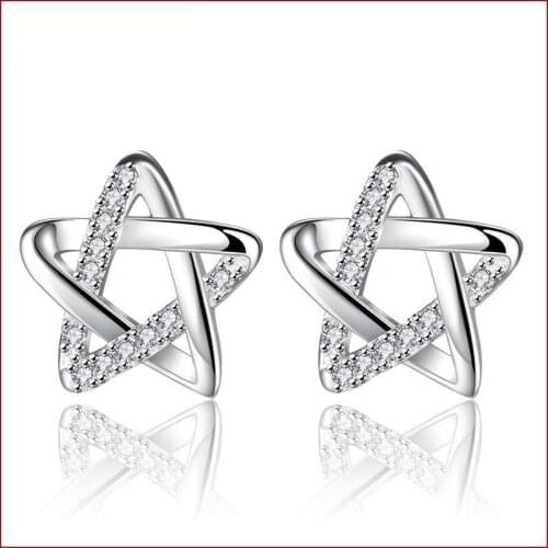 Pentagonal Star Personality Stud Earrings For Women Brincos Earing Brinco Earring Oorbellen Earings Jewelry Pendientes Love Gift