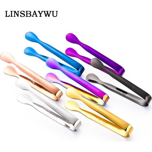 Multicolored Mini Sugar Tongs Small Ice Tongs, Mini Serving Tongs Ice Clip Small Kitchen Tongs For Tea Party Coffee Bar Utensils