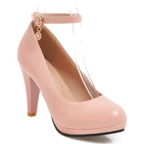 Age season in 2019 new product high fashion with round head size code 31-47 shallow mouth cingulate single woman shoes