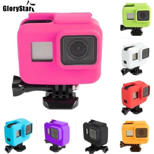 Anti-scratch Silicon Gel Camera Protective Case Cover Shell Housing For Gopro Hero 5 6 Action Camera Go Pro Accessories