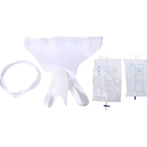 Male Female Silicone Urine Collector,Elderly Urinary Incontinence Urine Bag,Man/Women Urine Urination Device