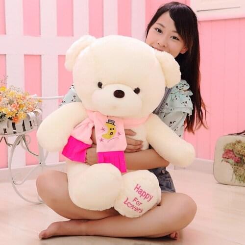Glowing Giant Filled Full Big Size Large Teddy Bears Stuffed Toys Adult Soft Pillow Birthday Costum Gift Plush Dolls