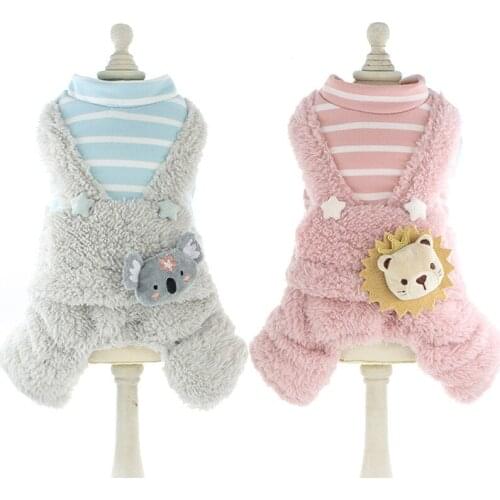 Four Leg Warm Dog Jumpsuit Winter Pet Clothes Dog Overalls Coat Outfit Puppy Costume Small Dog Clothing Garment Pants Apparel