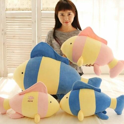 Tropical Fish Down Cotton Fish Pillow Plush Toy Birthday Stuffed Animals Doll Stuffed Animals