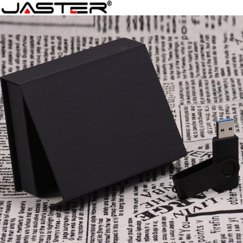 JASTER ODM OEM Custom logo black/White rotate USB 2.0 4GB/128GB version Flash Drive Memory Stick (Nice items for business)