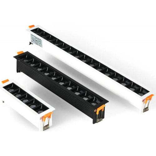 Recessed Strip Cree LED Ceiling Lights10W 20W 30W COB LED Down Lights AC85~265V LED Strip Lamp Indoor Lighting