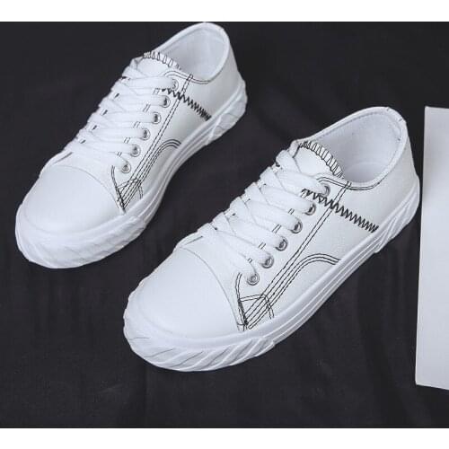 Vulcanize Summer Sneakers Women Trainers White Sneakers Leather&Canvas Shoes Classic Tenis Feminino Casual Zapatos Mujer X9-53