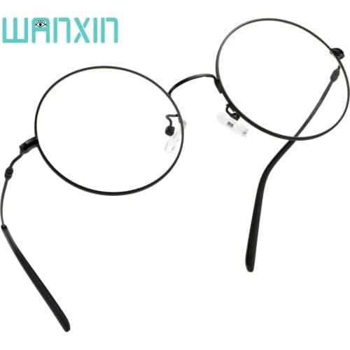 Wanxin UV400 Anti Eyestrain, Round Reading Cozy Glasses, Alloy Frame for Men/Women