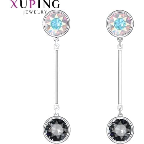 Xuping Jewelry Stylish Elegant Shinning Crystals Earrings for Women Exquisite Gift 20516