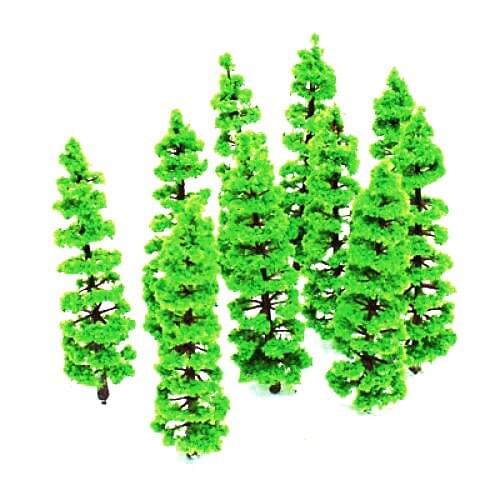 10pcs/pack Model Fir Tree Train Plastic Trunks Set Scenery Landscape HO N