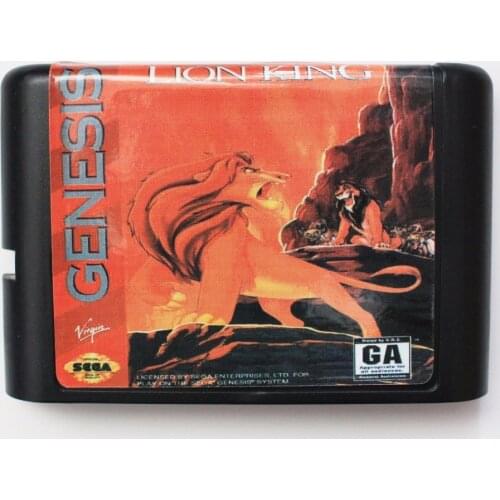 The Lion King 16 bit SEGA MD Game Card For Sega Mega Drive For Genesis
