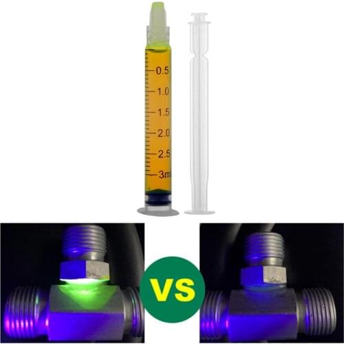 3PCS Automotive Air Conditioning Fluorescent Oil Leak Detector Tracer Concentrated Leak Detection Refrigeration Maintenance Care
