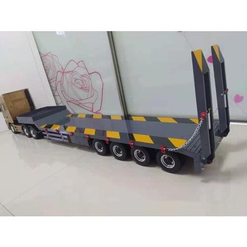 4 Axis Metal Trailer Pump Valve Electric Lifting for 1/14 1/12 TAMIYA Scania RC Dumper Truck Hydraulic Loader Tank