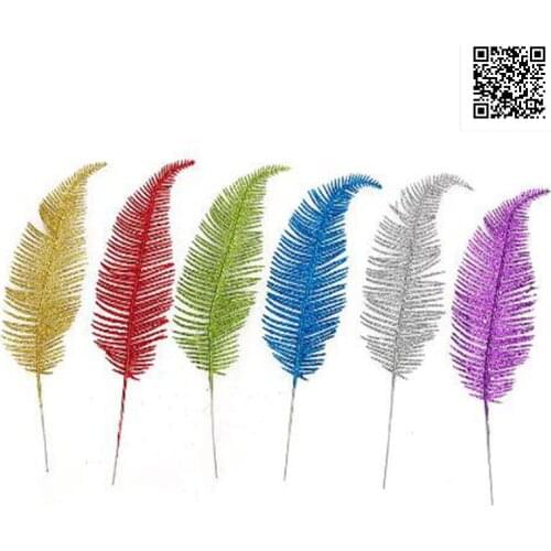 50pcs Christmas Artificial leaves Simulation leaves Christmas decorations 28cm