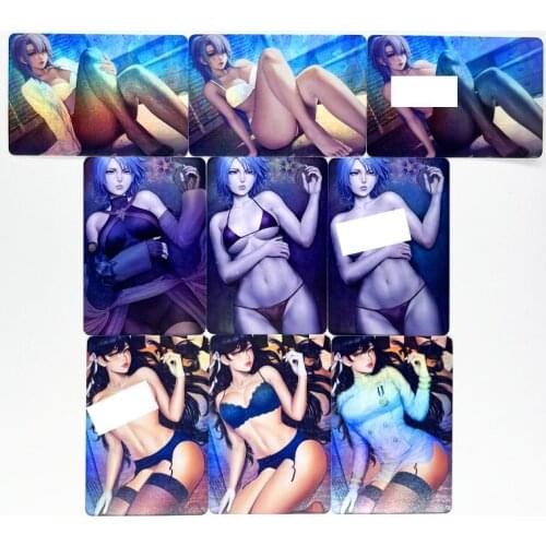 9pcs/set ACG Sexy Nude Black Stockings Toys Hobbies Hobby Collectibles Game Collection Anime Cards