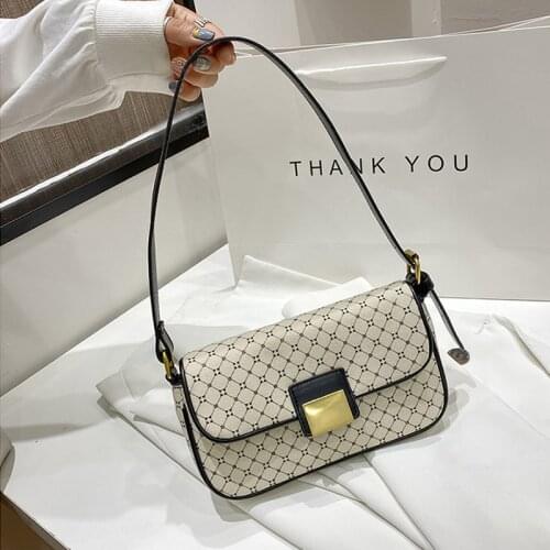 Abay Small PU Leather Shoulder Bags For Women 2021 Elegant Lady Armpit Bag Female Solid Color Handbags Travel Crossbody Hand Bag