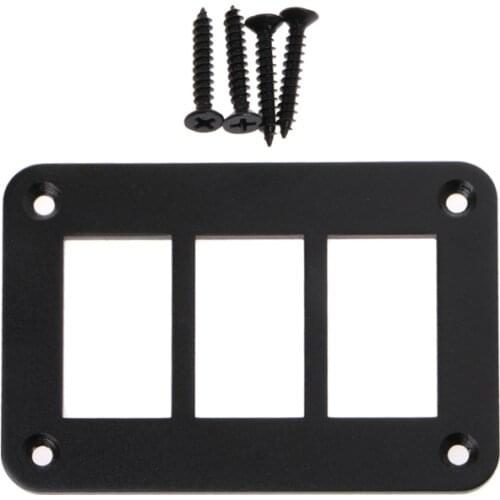 K0AF Aluminum Rocker Switch Panel 2/3/4/6 Way Housing Holder For Car Boat Auto Parts