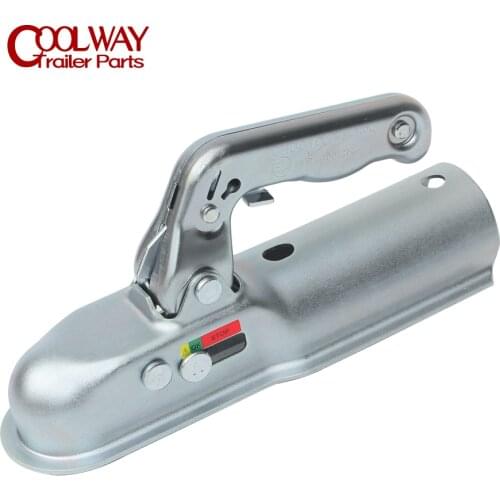 Emark Approval EU Style Trailer Coupler For 50mm Hitch Ball Round 60mm Channel RV Parts Camper Accessories Caravan Components