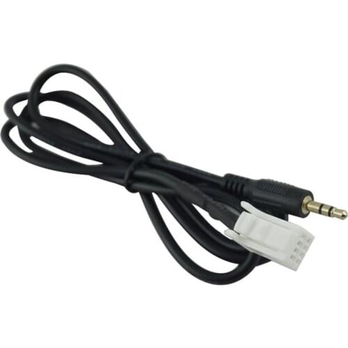 Car 3.5mm Auido AUX 8-Pin Adapter Input Cable Car Audio Adapter Cable AUX Harness For Nissan Vehicles Electric Accessories