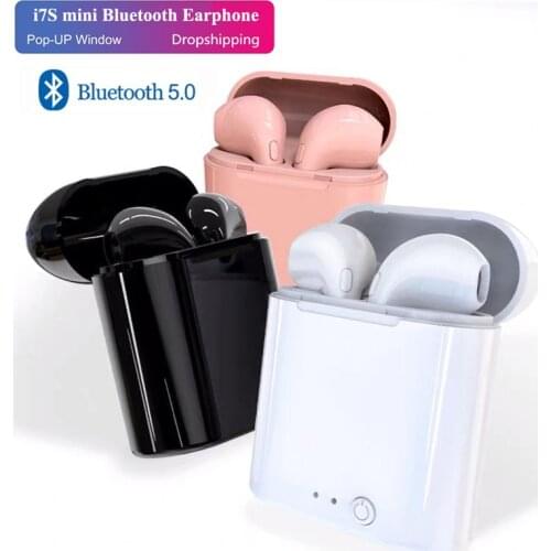 I7s-Mini TWS Wireless Headphones Bluetooth Earphone 5.0 Stereo Earbud In-ear Sports headset With Charging Box For All Smartphone