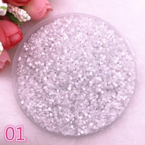 800pcs/lot 2mm Czech Cylindrical Glass Bugle Beads European Seed Long Tube Two Hole Loose Beads For Jewelry Making #01