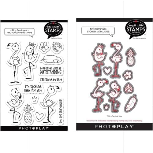 CH 2021 New Arrival Flamingo Metal Cutting Dies and stamps DIY Scrapbooking Card Stencil Paper Handmade Album Wedding Decoration