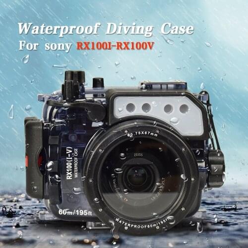 For Sony RX100 I II III IV V VI VII Digital Camera Diving Case Underwater Waterproof Housing Case Transparent Waterproof Cover