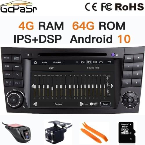 DSP IPS screen Android 10 Car DVD Multimedia Player for Mercedes/Benz W209 W463 W219 W211 with Radio WiFi BT Stereo GPS