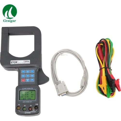 ETCR7300A High Precision Digital Large Caliber Three Phase Power Tester Current Range AC 0.0A-2000A