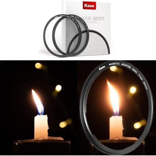 Black Mist 1/4 Lens Filter + Magnetic Ring Protector Soft Focus Diffuser Diffusion for Camera Lenses Similar to BLACK Mist MAGIC