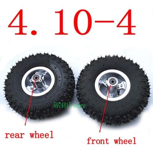 4.10-4 tires wheel 4.10-4 inch ultra-wearable tyre &inner tube & hub rims for electric tricycle scooter 4 wheeled vehicle ATV