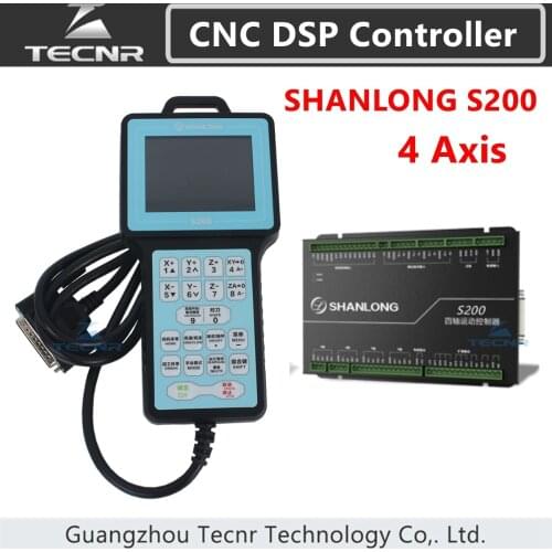 TECNR SHANLONG S200 DSP controller 4 axis Controller remote For engraving machine cylinder CNC DSP Controller