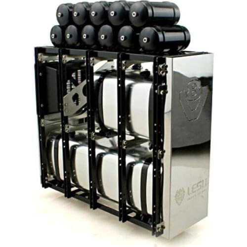 1/14 Simulation Model Truck Rc Scania Tractor Heavy Towing Equipment Rack Set Tamiya Tractor LESU